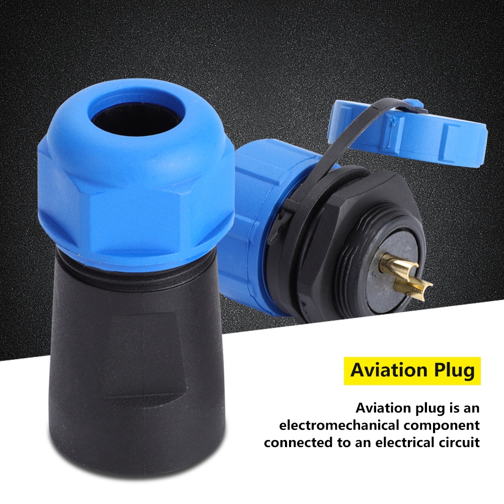 Ip68 Wasserdichter Sp21 2-poliger Kunststoff-flugzeugstecker (1 Stück)
