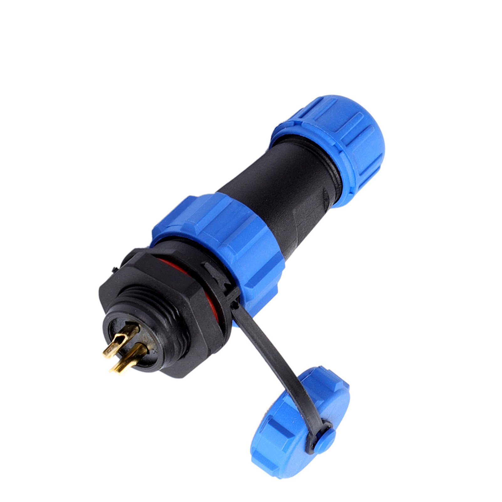 Wasserdichter Sp13-stecker (ip68), 2-polig (männlich/weiblich), Robuster Kunststoff, Für Außenverkabelung, 1 Stück