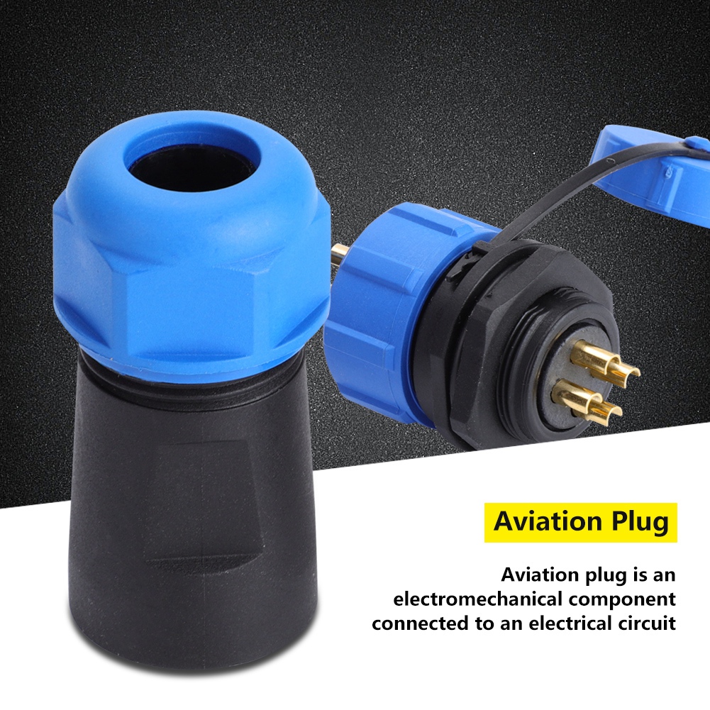 Ip68 Wasserdichter Sp21 4-poliger Kunststoff-flugzeugstecker Für Außenverkabelung