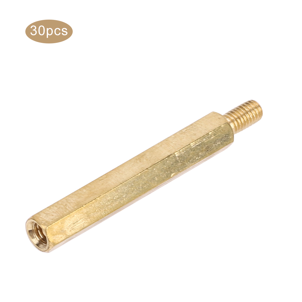 Messing-endkappe M3 X 30 Mm, Einfache Sechskantmuttern, 30-teiliges Ersatzteilset Für Leiterplatten, Sechskant-abstandshalter