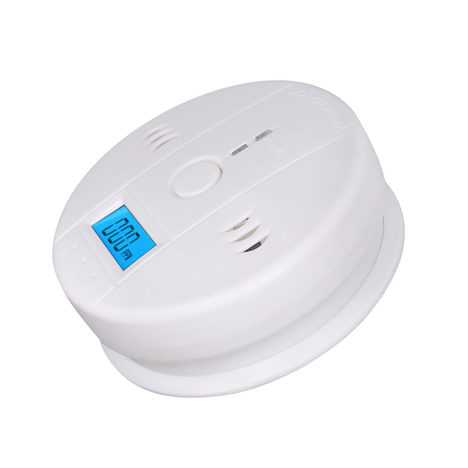 2er-pack Kabelloser Kohlenmonoxidmelder, Blaue Led-hintergrundbeleuchtung, Co-sensor 0–999 Ppm