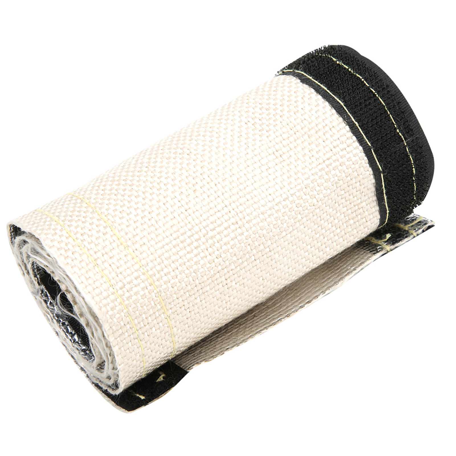 Thermischer Schutzschlauch Für Kabel, Grau-weißer Isolierschlauch, Wärmeisolierende Abschirmung Mit Aluminisierter Außenschicht, 600 X 106 Mm