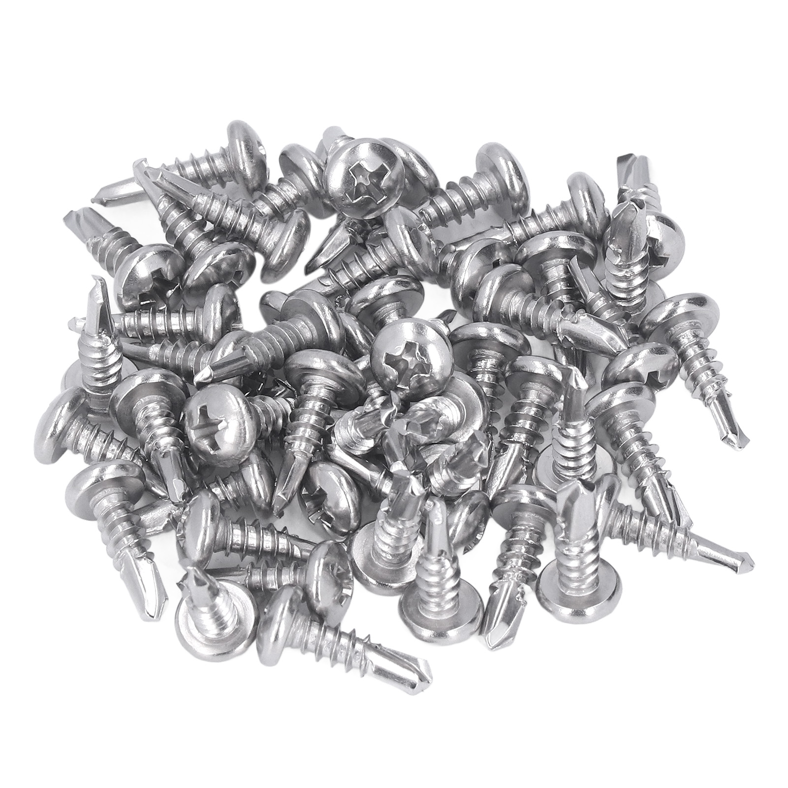 Selbstbohrende Holzschrauben Aus Edelstahl 410, Phillips-senkkopf M4,8 X 16 – 200er-packung Für Holz- Und Metallbefestigungen