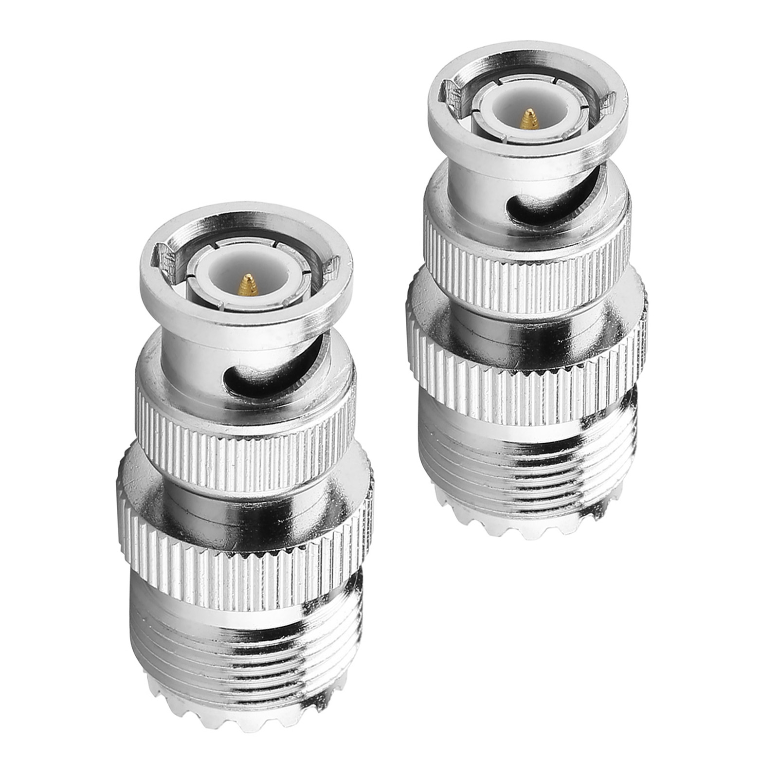 Hf-koaxialadapter, Bnc-stecker Auf Uhf So239 Pl-259-buchse, Klinkenstecker, 2er-pack