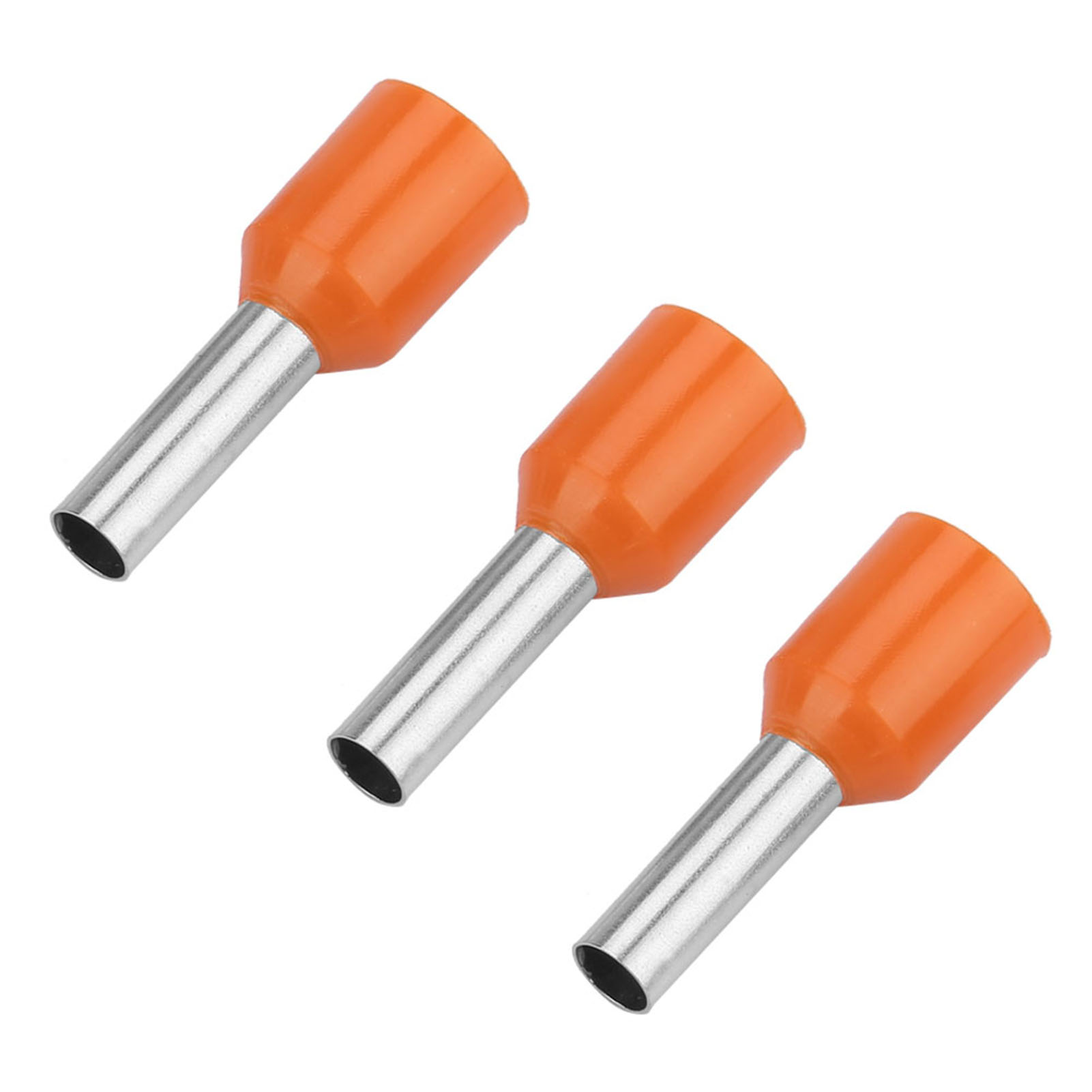 Packung Mit 500 E2508 Crimp-anschlüssen, Isolierten Rohren, Orangefarbenen Kabelverbindern
