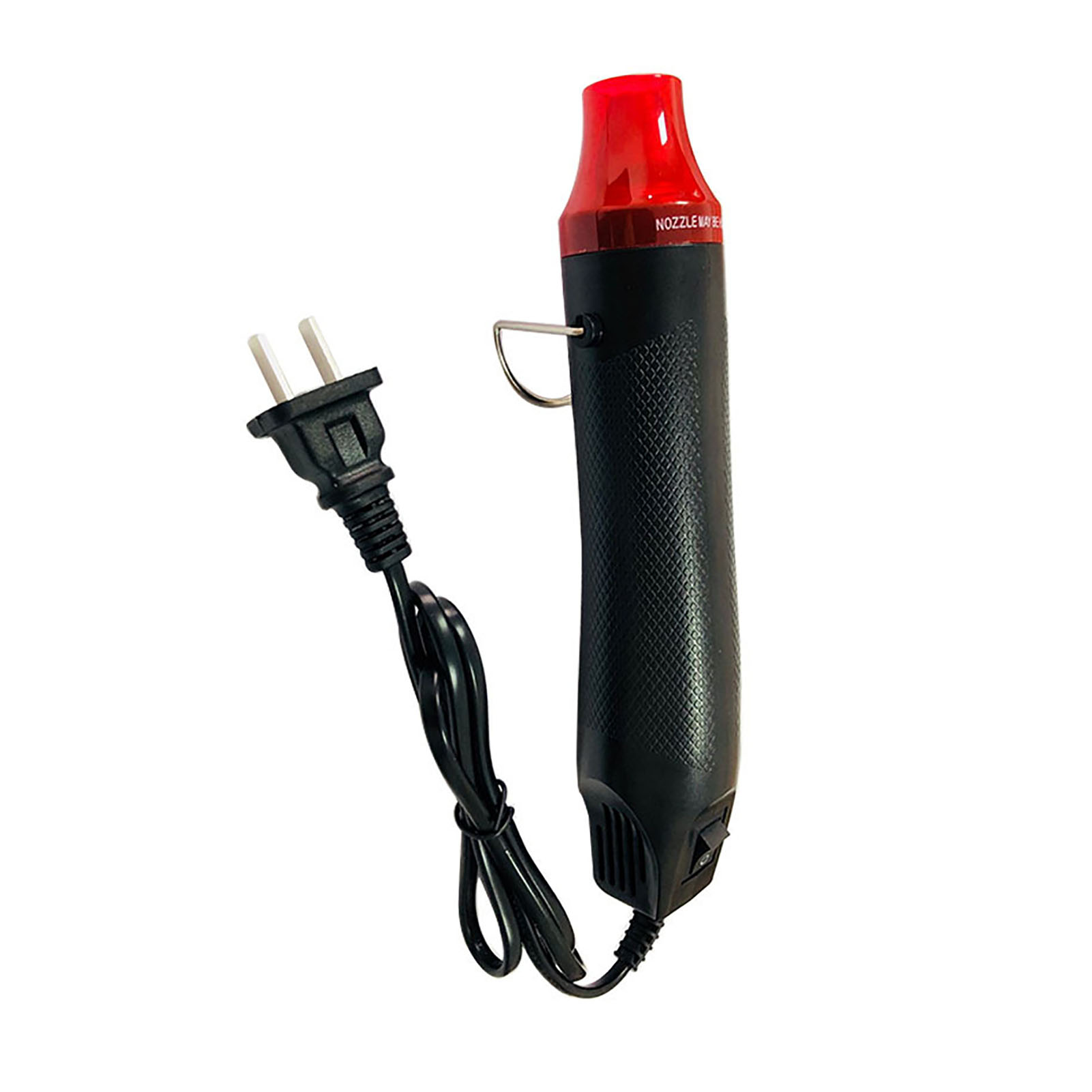 Mini-heißluftpistole, Abs-gehäuse, Edelstahl-innenleben, Für Schrumpffolie, 110 V, 300 W, Schwarz