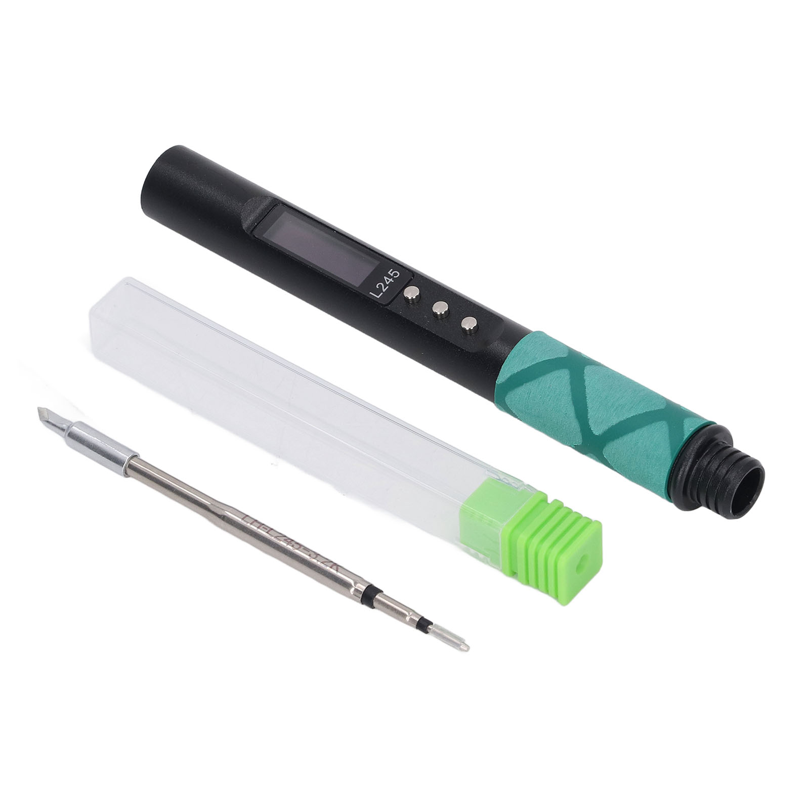 Elektrischer Lötkolben (65 W), Heizkern L245, Oc/pd-kompatibel, Usb-c-schnellladefunktion, Tragbare Digitale Lötstation, Schwarz
