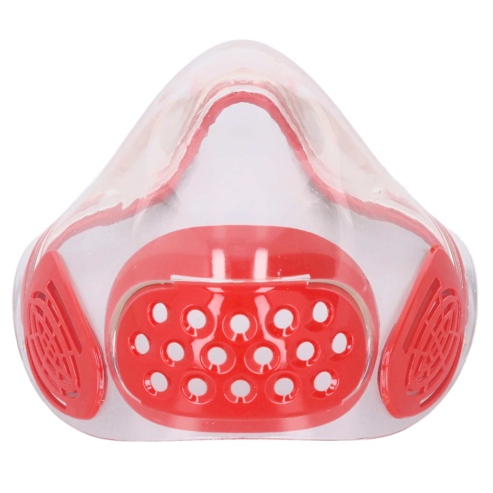 Antibeschlag-transparente Polycarbonat-gesichtsmaske Mit Spritzfilter Und Atemschutz Für Lehrer Und Erwachsene (rot)