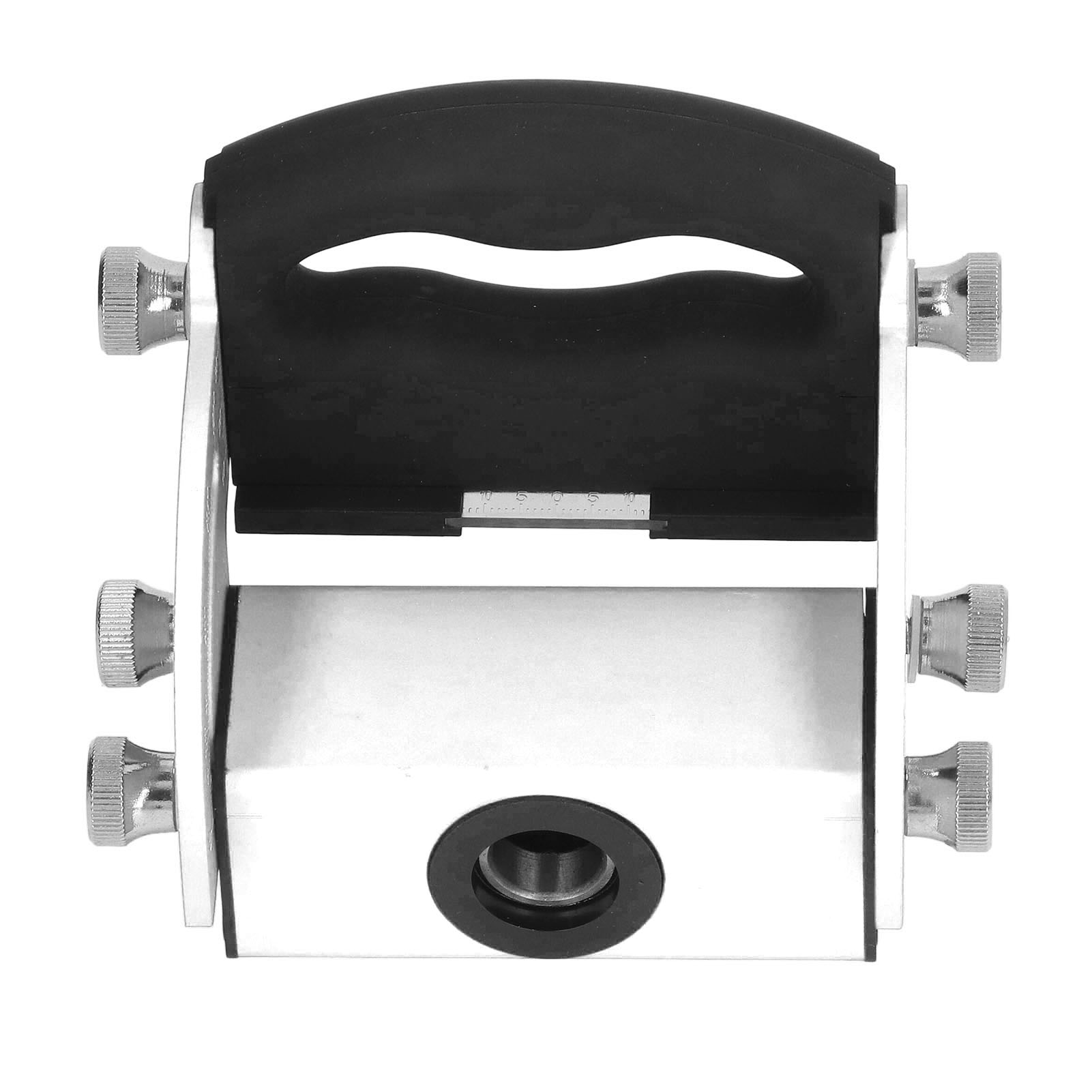 Bohrschablone Für Die Holzbearbeitung, Aus Aluminiumlegierung, Verstellbar Von 0 Bis 90°, Mit Transparenter Skala, Für Schräge Löcher (silber).