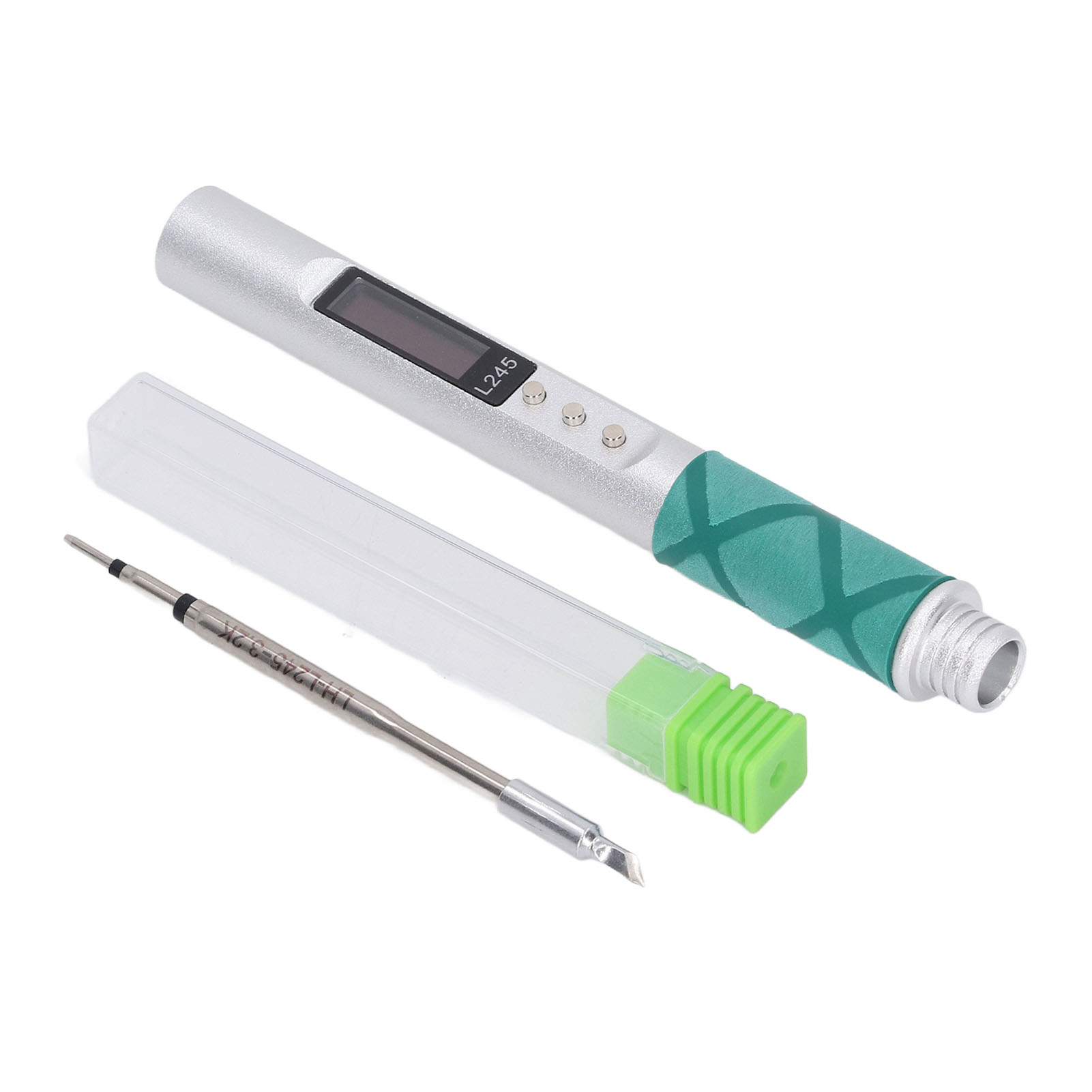 65-w-elektrolötkolben, L245-heizkern, Oc/pd-kompatibel, Usb-c-schnellladefunktion, Tragbare Digitale Lötstation In Silber