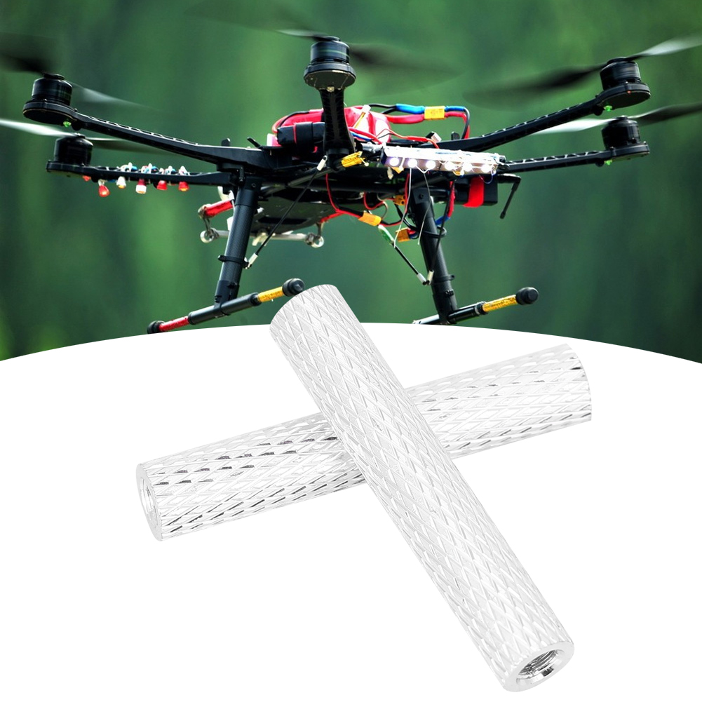 M3x28mm Zylindrische Aluminium-abstandshalter, Silberne Gewindestangen Für Drohnen, 10-teiliges Set, Quadcopter-abstandshaltersäulen, Leichte Metall-abstandshalterschrauben.
