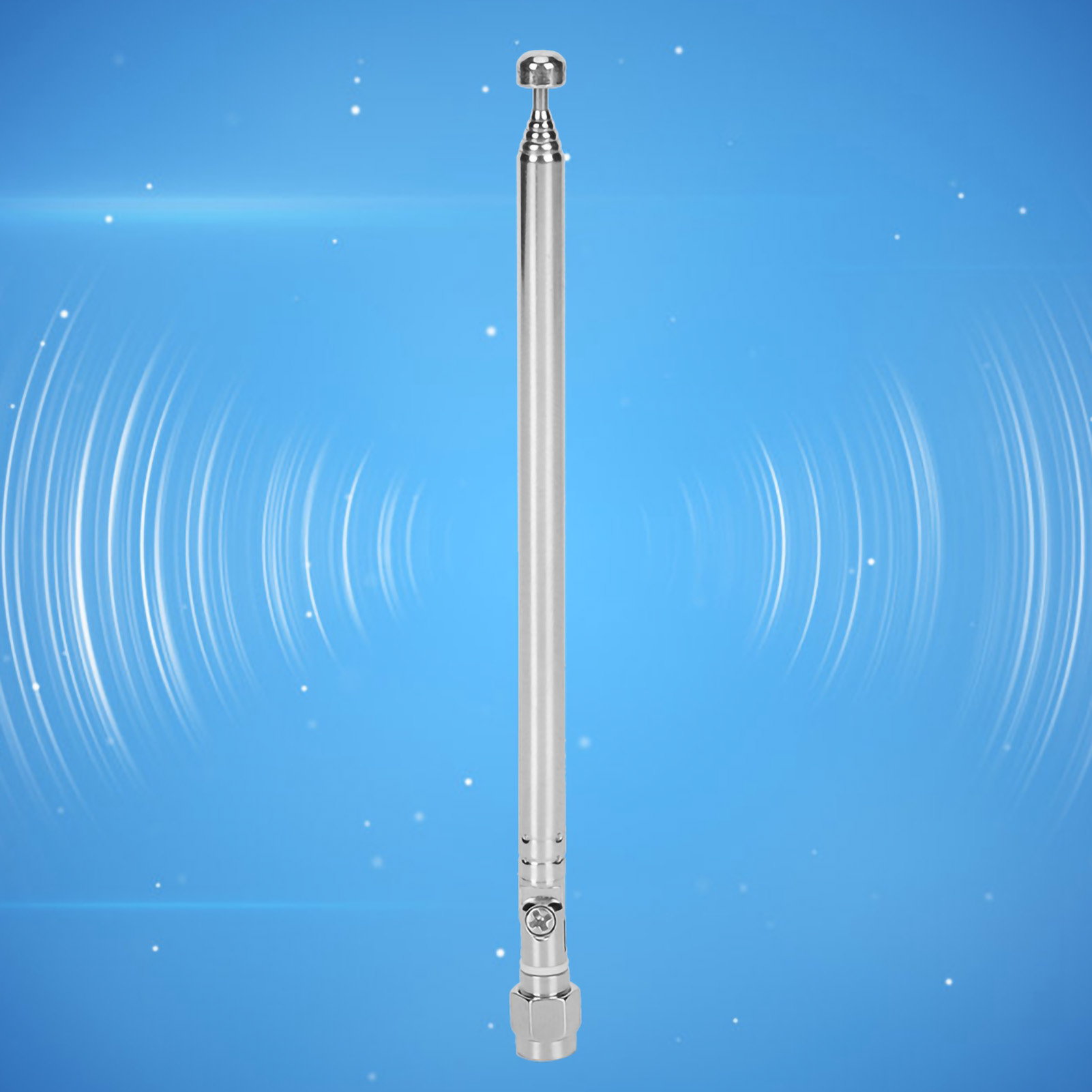 Sma-stecker Teleskopantenne, Silberlegierung, Für Limesdr-funkkommunikation 40mhz-6ghz, Sdr-empfänger, Funkzubehör, Standardanschluss, Tragbar.