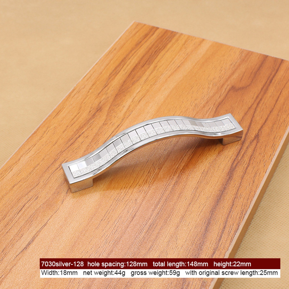 Türgriff Aus Zinklegierung Für Türen, Schubladen, Schränke, Möbelbeschläge (silberne Hälfte, 160 Mm)