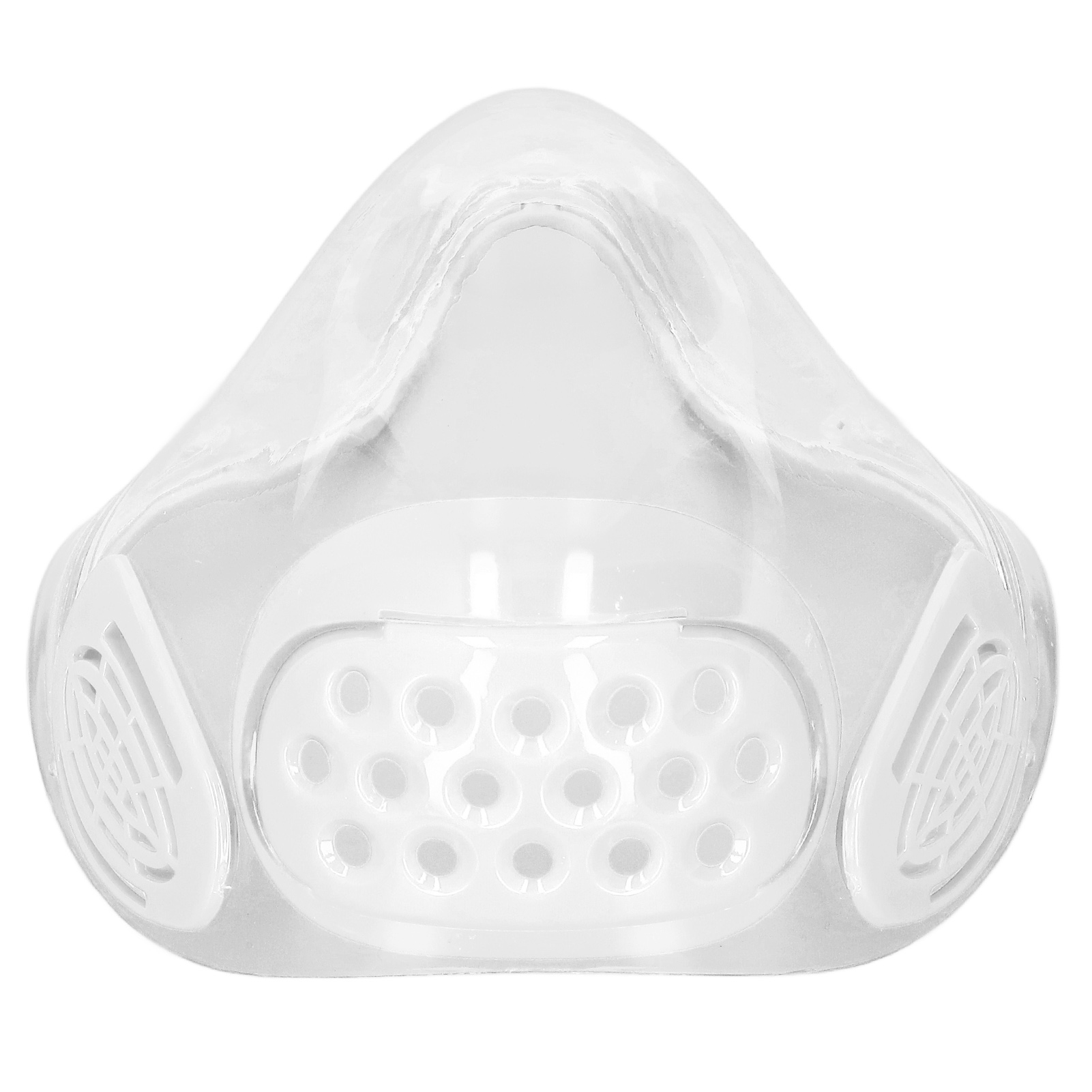 Antibeschlagfreie, Transparente Polycarbonat-atemschutzmaske Mit Spritzschutz Und Atemschutz Für Lehrer Und Erwachsene (weiß).
