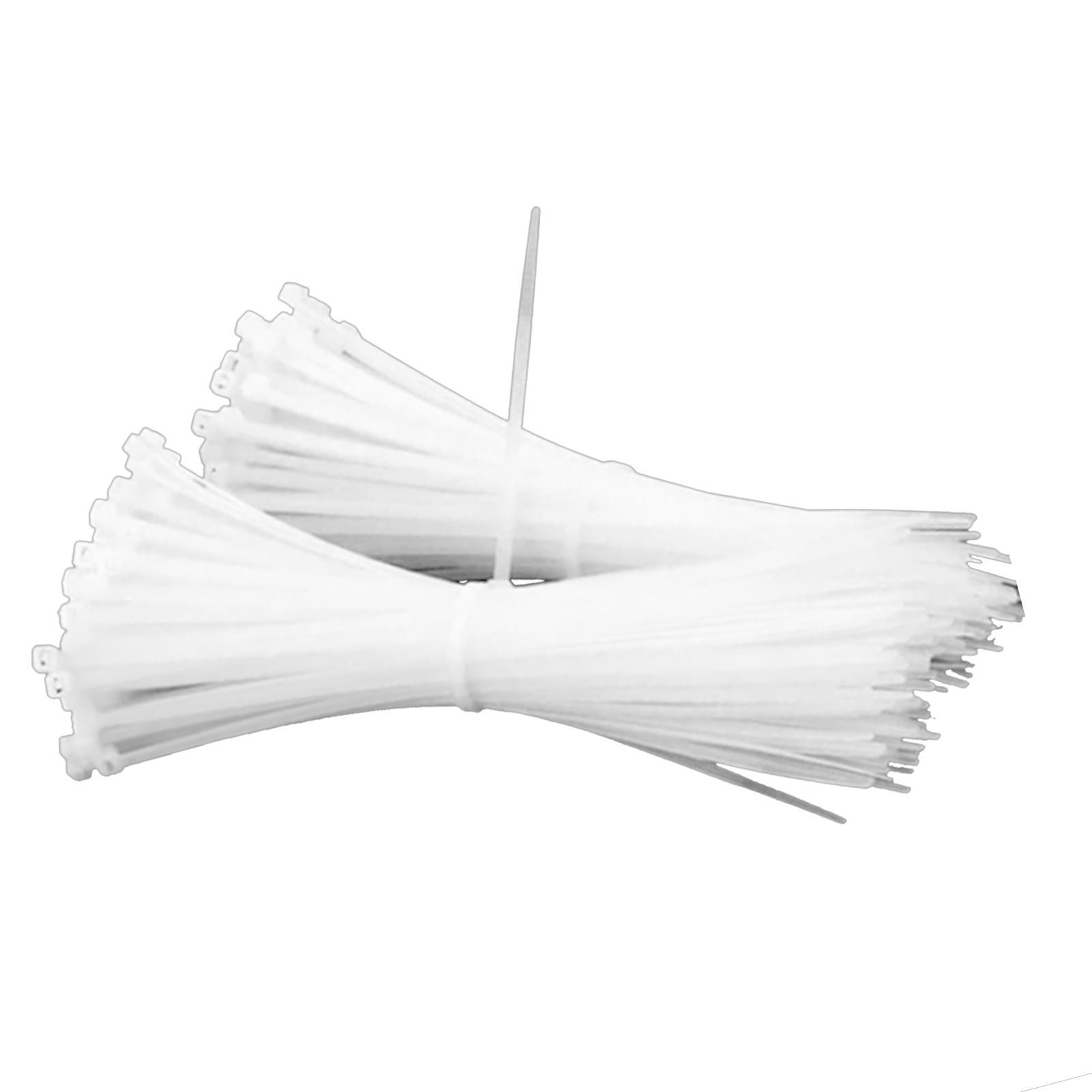 Packung Mit 1000 Selbstsichernden Kabelbindern Aus Pa66-nylon, Hochfest, Weiß.