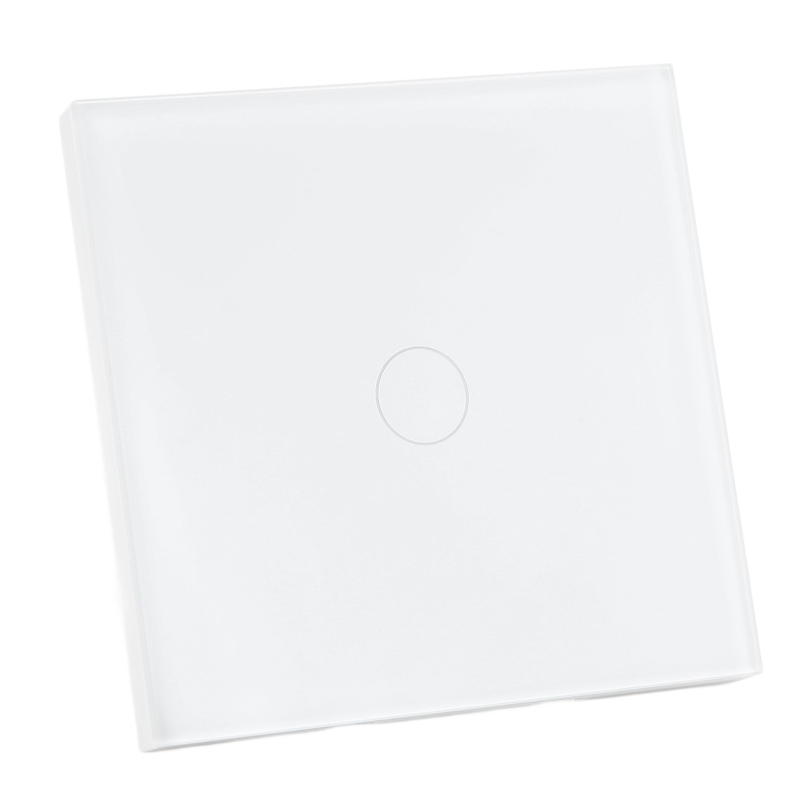 1-fach Wlan-smart-schalter Mit Timer, Sprachsteuerung Und 433-mhz-frequenz Für Tuya, Rund, Weiß, Ac 110–240 V