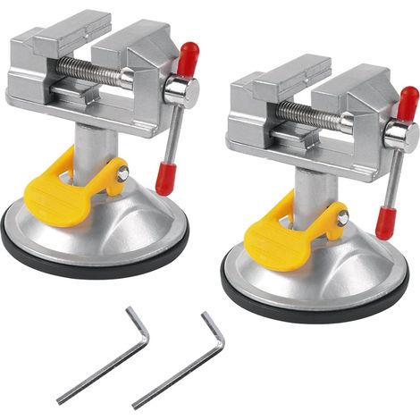Stück Tischschraubstock, Kleiner Schwenkschraubstock, Mini-drehschraubstock 360° Mit Saugnapf, 30 Mm, Tischschraubstockklemme Für Hobby-schmuck, Klemme Zur Befestigung An Glastischen (2)