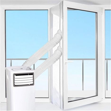 500 Cm Tür-/fensterdichtungsset Für Mobile Klimageräte, Klimaanlagen, Wäschetrockner Und Luftentfeuchter, Abdichtung Des Ablaufschlauchs, Reißverschluss, Einfache Montage