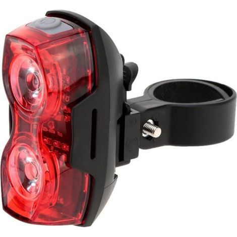 Led-fahrradrücklicht Für Den Außenbereich, Rücklicht Oder Rotes Rückwarnlicht Mit 2 Leds, Betrieben Mit Zwei Aaa-batterien