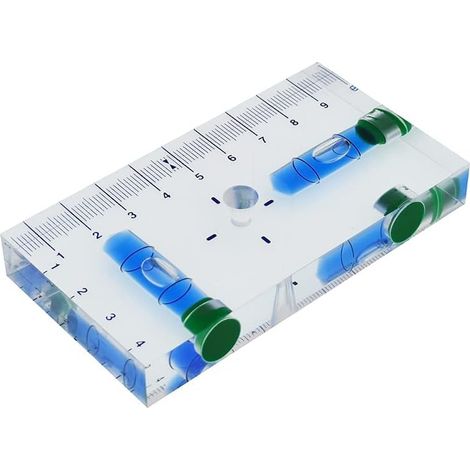 Multifunktionale, Transparente, Magnetische T-niveau-halterung 95 X 51 X 13 Mm (blau)