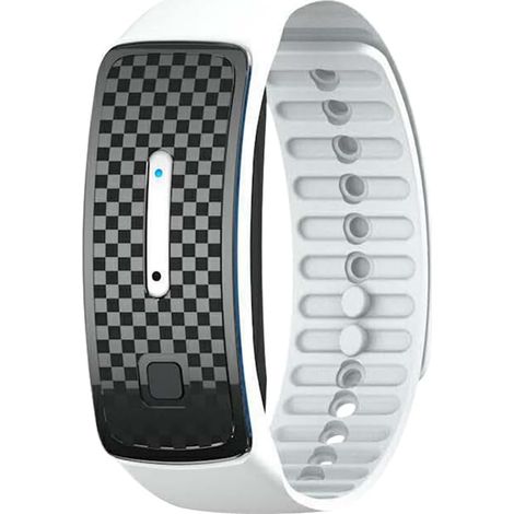 Wasserdichtes Ultraschall-mückenabwehrarmband, Wiederaufladbares Mückenstichschutzarmband Für Outdoor-sportarten (weiß)