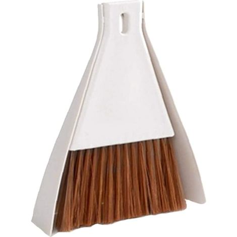 Set Mini-kehrschaufel Und Besen, Reinigungsbürste Für Tisch, Schreibtisch, Ecke, Tastatur, Auto, Camping (beige)