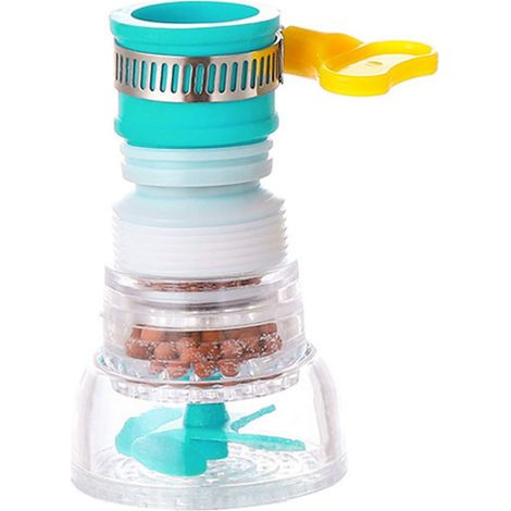 Universeller Spritzschutz-wasserhahn, Universeller Wasserfilter Für Küchen- Und Badezimmerarmaturen – Blau 2