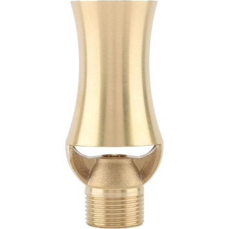 Messing-eisturm-teich-wasserfall-zedernholz-wasserfontänen-sprühdüse Mit Verstellbarem Kopf, Zedernholzförmigem Becken, Durchfluss-sprinklerkopf (1/2" 3/4")