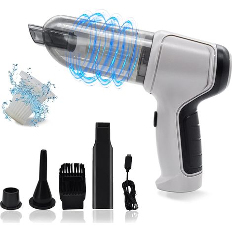 Stück Mini-akku-handstaubsauger 9000 Pa, Tragbarer Autostaubsauger 120 W, Tischstaubsauger, Usb-aufladbar, 3-in-1 Leistungsstarker Elektrischer Staubentferner Für Computer, Auto Und Tisch