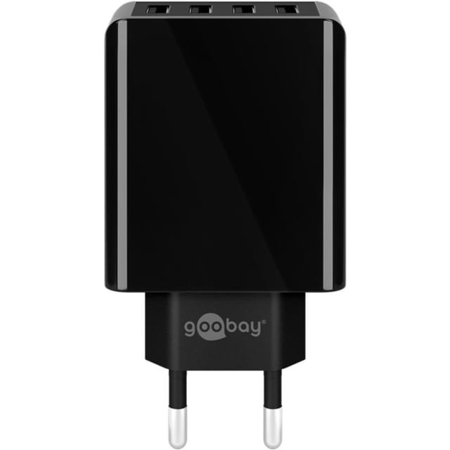 Pro 4-way USB charger (30W) black