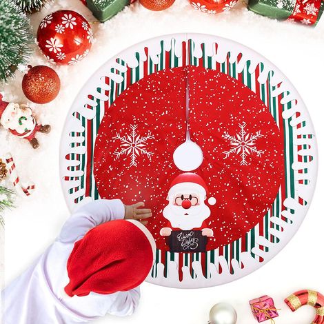 78 Cm Weihnachtsbaumdecke, Rote Weihnachtsbaummatte, Weihnachtsbaum-unterlage Mit Weihnachtsmann-motiv, Baum-unterlage, Baumdecke Für Weihnachtsbaumschmuck
