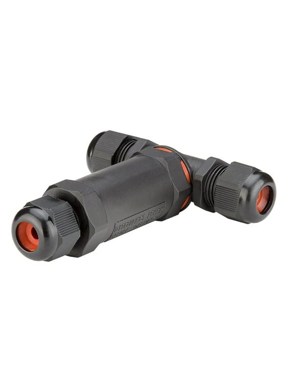 Pro T-piece cable connection IP 68 - Schwarz