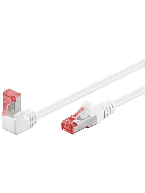 Pro LAN CAT 6 S/FTP - 90° - Weiß - 5m