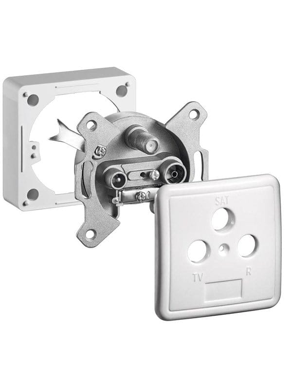 Pro 3-way antenna-wall-socket set