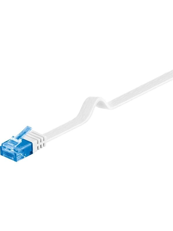 Pro LAN CAT 6A U/UTP flat - Weiß - 3m