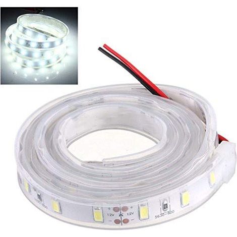 M Langes 5630 Smd Led-silikon-streifenlicht, Kaltweiß, Wasserdicht, 12 V