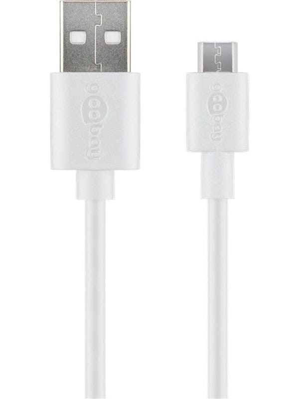 Pro USB-A USB Micro-B - 2m - Weiß