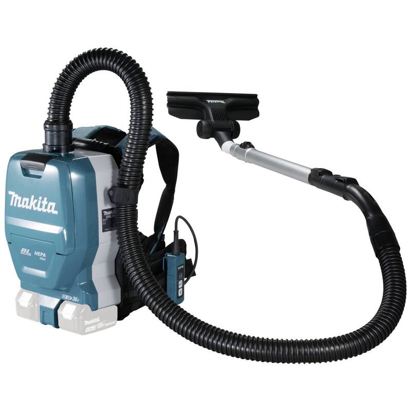 [neuwertig] B-ware Makita Akku-rucksackstaubsauger 2x18v Akkubetrieben Staubsauger 70db Türkis