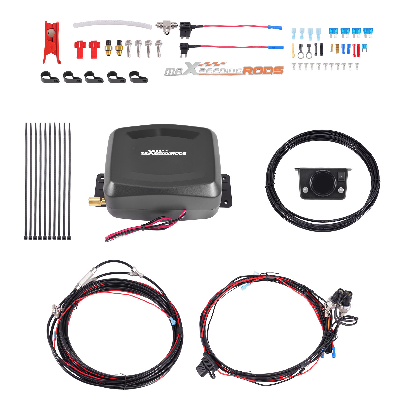 12v Luftfederung Kompressor Controller Kit Steuerungssatz For Universal Vans