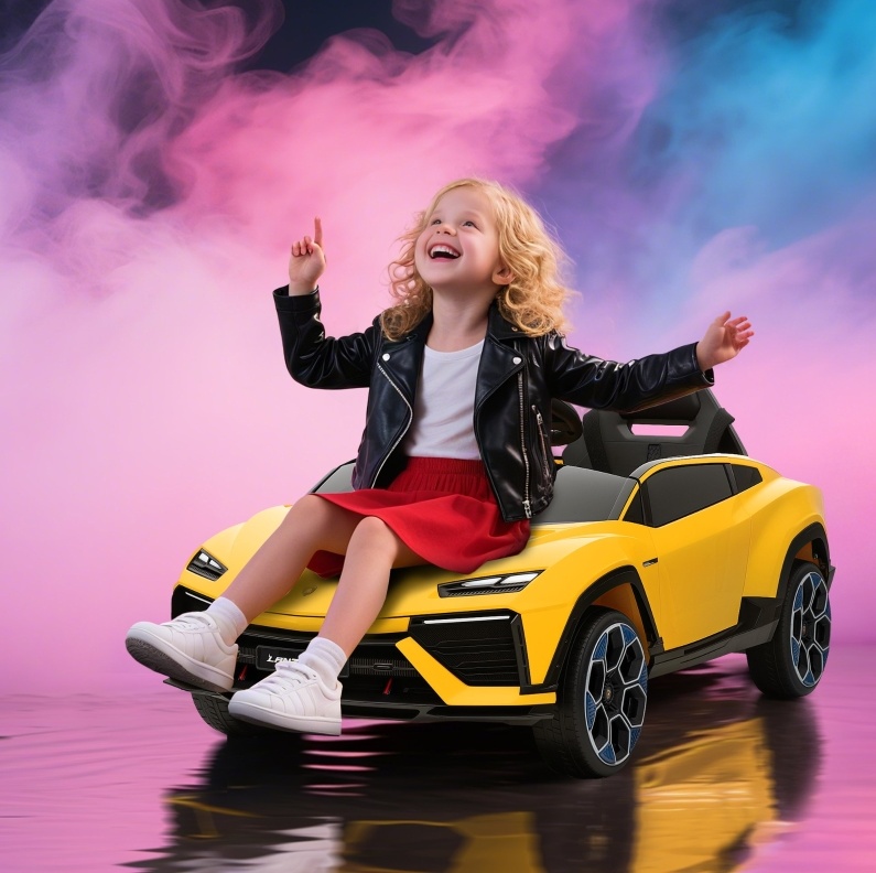 Voiture Électrique Enfant Jaune 101,5x49x43 Cm Avec Télécommande – Meubliv