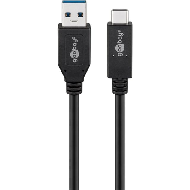 Pro USB-A USB-C - 0.5m - USB 3.2 Gen 2 - Schwarz