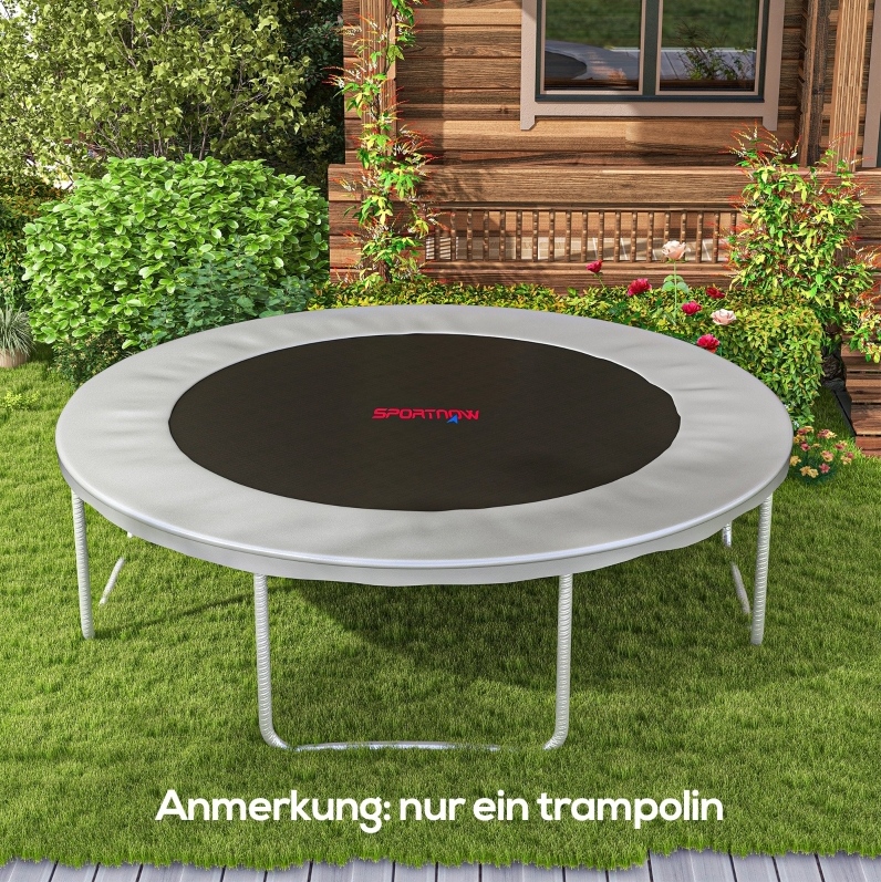 Runde Sprungmatte Ø323 Cm Aus Polypropylen, Orange, Robuster Ersatz – Meubliv