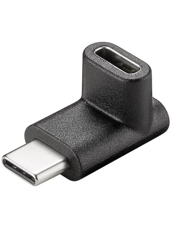 Pro USB-C to USB-C adapter 90° - black
