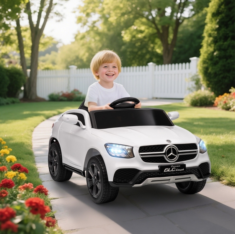 Elektrisches Kinderauto 105x68x50 Cm Kunststoff Weiß Mit Fernbedienung, 3-6 Jahre – Meubliv