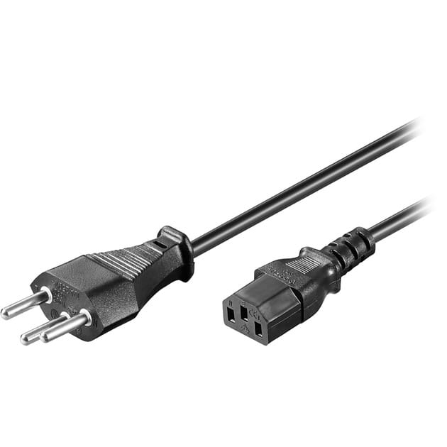 Pro Power supply cord Switzerland 2 m black