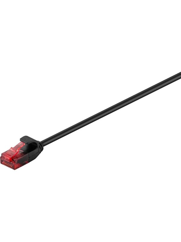 Pro CAT 6 slim patch cable U/UTP black