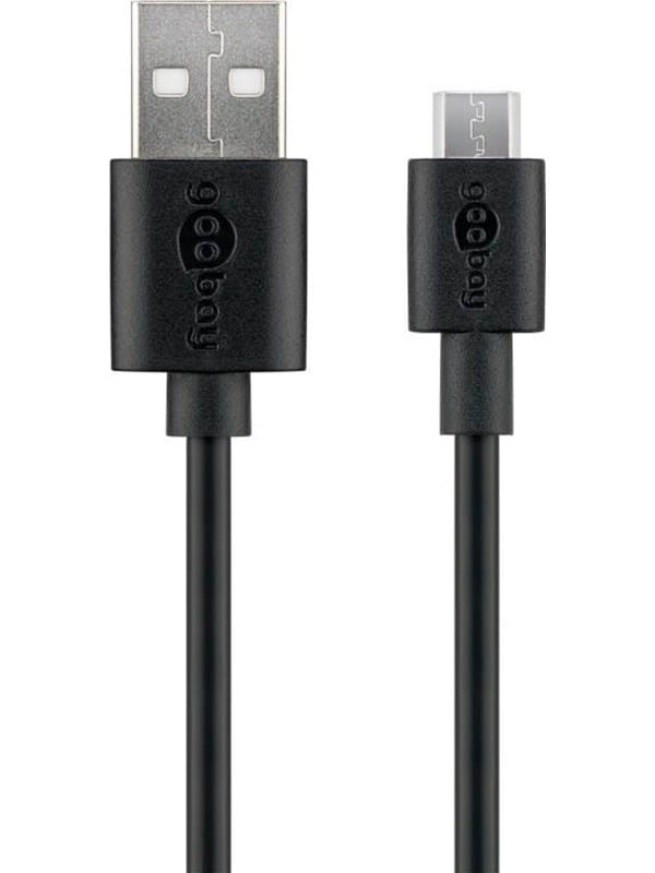 Pro USB-A USB Micro-B - 0.5m - Schwarz