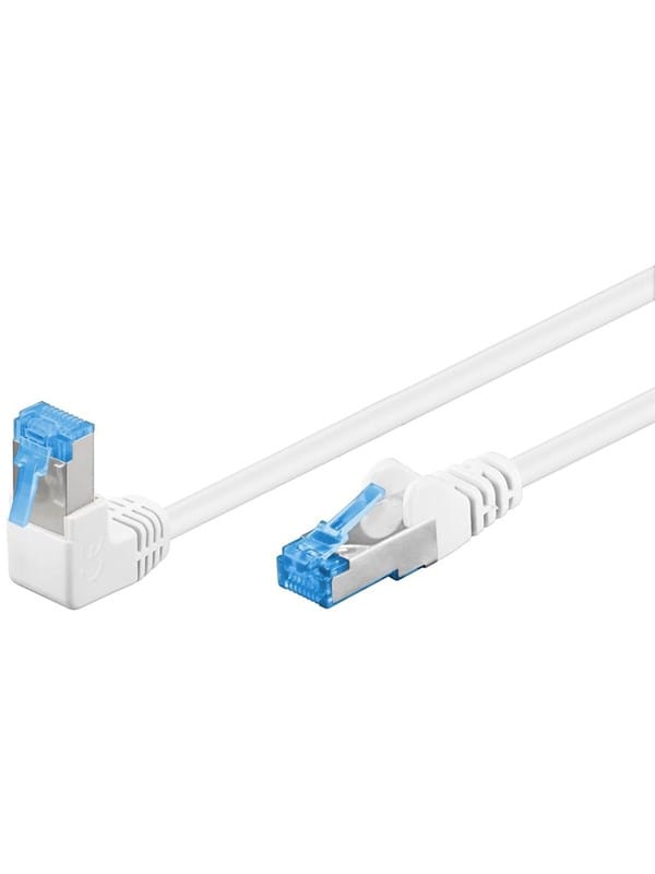 Pro LAN CAT 6A S/FTP 90° - Weiß - 5m