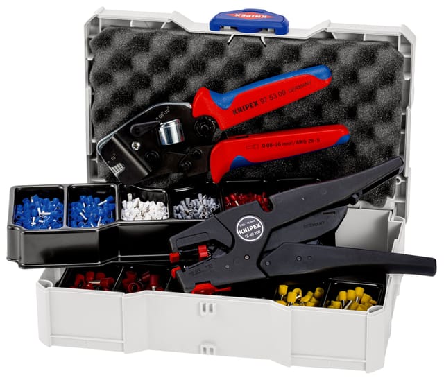 KNIPEX Crimp-Sortimente, für Aderendhülsen mit Kunststoffkragen