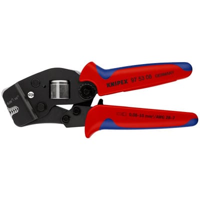 KNIPEX Selbsteinstellende Crimpzangen für Aderendhülsen, mit Fronteinführung